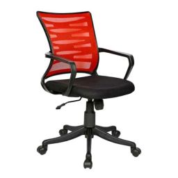 Regent Zig Zag Net &a; Metal Black Red Chair with Modle Handle (Pack of 2) image 2