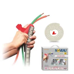 Noveau Safe-T-1ST 40mm 1.5mm Virgin HDPE Ivory Cable Zipper with Colour Box, NSFZ40IY1105-picture-33
