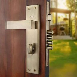 VIN KRAFT 10 inch 60mm Stainless Steel Antique Brass Mortise Door Lock Handle Set with 3 Keys, ML105-10CY-OSK-AB-image-60