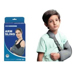 STERGIC IRIS Nylon Grey Arm Sling for Shoulder, Immobilization &a; Fracture Support, Size: XS-29