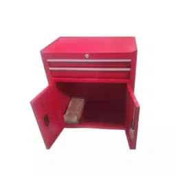 Reco 2 Drawer CRC Red Tool Trolley with Cabinet, JS-306B image 2
