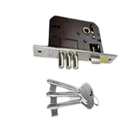 Onmax 65mm Three Bullets Mortise Lock Body with 3 CP Keys &a; 6 Levers, BML6-37