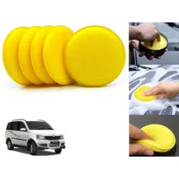 Auto Pearl Polyurethane Beige Washing &a; Waxing Polish Foam Sponge for Xylo 2009-2013 (Pack of 5)-picture-17