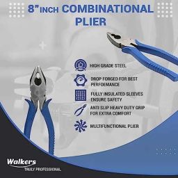 Walkers 750W Forward &a; Reverse Rotation Hammer Impact Drill Machine with 3 Bits &a; 8 inch Plier, WKCB325 image 4