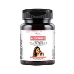TAS Derma 30 Pcs Glow Sense Enriched Capsule with Glutathione Alpha Lipoic Acid Vitamin C &a; E &a; Grape Seed Extracts, TAS0501-20