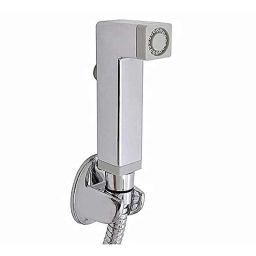 Oleanna Livon ABS Chrome Finish Health Faucet with 1m Flexible Hose Pipe &a; Wall Hook-picture-1