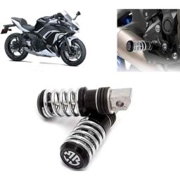 Auto Pearl 2 Pcs Steel Black Foot Rest Spring Coiled Set for Ninja 650 BS6-picture-38