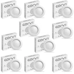 Corvi Flat 3 6W 3000K Warm White Round LED Panel Light, HPCA34145 (Pack of 10)-image-31