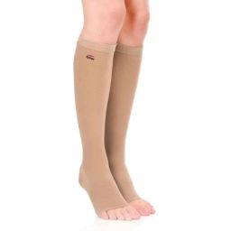 Tynor I67EAZ Polyamide Class-II Beige High Knee Medical Compression Stocking, Size: XXL-45