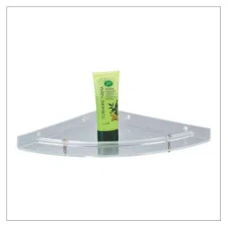 Kamal PVC Acrylic Corner Shelf, 10 Inch, ACC-1176-image-45