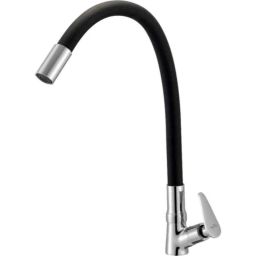 Neelkund Pan Brass Black Chrome Finish Flexible Swan Neck with 360 deg Swivel Spout for Kitchen &a; Wash Basin-image-69