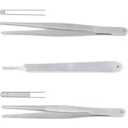 Forgesy 2 Pcs 6 inch Stainless Steel Dissecting Tooth &a; Dissecting Plain Forcep Set, X57-image-75