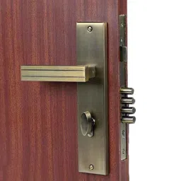 Homexpert Altroz 10 inch 60mm Stainless Steel Antique Brass Finish Cylindrical Plate One Side Key Mortise Door Lock Set-image-85