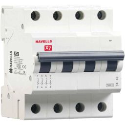 Havells X7 40A Four Pole C Curve MCB, DHMYCFPM040-picture-48