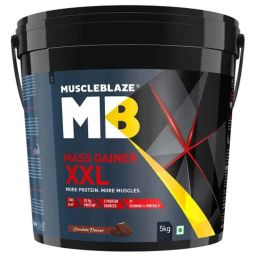 MuscleBlaze 5kg Chocolate Mass Gainer XXL with Complex Carbs &a; Proteins-picture-14