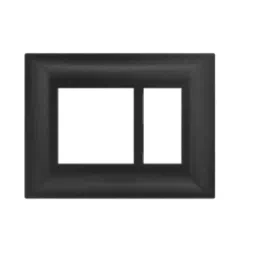 Anchor Ziva 3 Module Black Cover Plate with Base Frame, 68903B (Pack of 20)-picture-9
