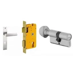 Dorset HL Series Elmo 70mm Stainless Steel Door Handle Lock Set with Coin &a; Knob (Pack of 3)-picture-44
