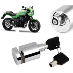 Auto Pearl Stainless Steel Silver Heavy Duty Anti Theft Motorcycle Disc Brake Lock, Lock-307-picture-1