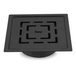 Ruhe Sapphire 5x5 inch Stainless Steel 304 Black PVD Coating Square Flat Cut Floor Drain, 16-0338-07-picture-4