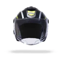 Hiker Flash Pro Max HD2 ABS Black &a; Yellow Gloss Half Face Motorcycle Helmet, Size: Small-image-80