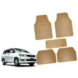 Auto Pearl 5 Pcs Polyester Beige Car Floor Carpet Set for Toyota Innova 2012-2013-picture-23