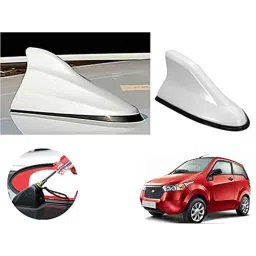 Auto Pearl ABS White Universal Replacement Shark Fin Car Roof Antenna For Mahindra Reva E20-image-89