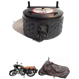 Bike Blazer Gun Metal Black Nylon Taffeta Universal Size Semi-Automatic Bike Body Cover-24
