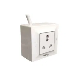 Palfrey 16A Single Socket White Polycarbonate Electric Extension Board with 3m Wire, 23-picture-31