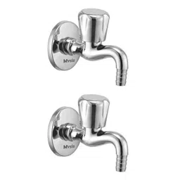 Mysis Caliber Brass Chrome Finish Nozzle Bib Cock with Wall Flange (Pack of 2)-picture-39