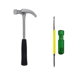 Walkers WKCB163M1 10.5 inch Carbon Steel Claw Hammer &a; 2-in-1 Screwdriver Combo, WKCB163-32