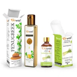 GoWoo 2 Pcs 10ml Natural Lemongrass Aroma Oil &a; 100ml Fenugreek Carrier Oil Set, GWOC767-P28+P174-picture-7