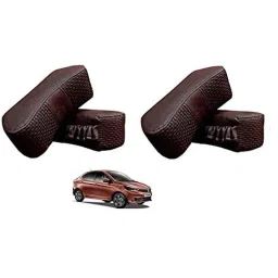 Kozdiko 4 Pcs CV Designer Cola Leatherite Neck Rest Car Cushion Pillow Set for Tata Tigor-picture-46