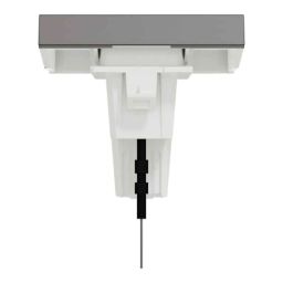 Schneider Electric Miluz Zeta 10A 2 Module Polycarbonate &a; Polyamide Warm Grey Switch with Indicator, MZSWI102M1W_WG image 2