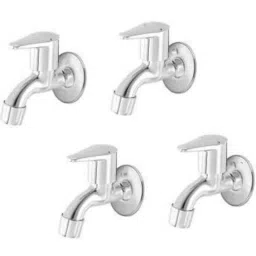 IRIS Jazz Stainless Steel Chrome Finish Bib Cock with Wall Flange (Pack of 4)-image-72