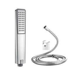 IRIS Ultra ZX 1062 4 inch ABS Chrome Finish Single Function Hand Shower with 1.5m Shower Hose Pipe &a; Wall Hook-27
