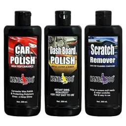 Kangaroo 200ml Car Polish, 200ml Dashboard Polish, 200ml Scratch Remover &a; 2 Pcs Foam Applicators Combo image 5