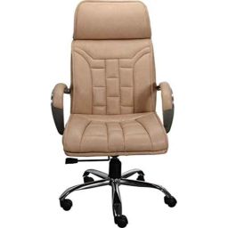 KDF Mart Upholstery Fabric Cream Medium Back Adjustable Executive Swivel Chair with Back Support, MIS159-image-63