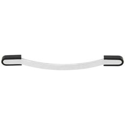 Aquieen 160mm Malleable Chrome Black Wardrobe Cabinet Pull Handle, KL-716-160-CP (Pack of 2)-picture-35