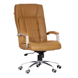 Da URBAN Richmond Beige High Back Revolving Leatherette Ergonomic Executive Chair for Home &a; Office-picture-43