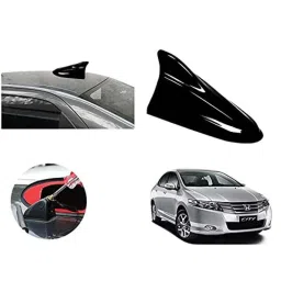 Auto Pearl ABS Black Universal Replacement Shark Fin Car Roof Antenna For Honda City-image-95