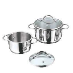 Vinod 2 Pcs Induction Friendly Turin Cookware Set, TUR2 (Pack of 5)-18