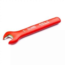 RS Pro 11x115mm VDE/1000V CrV Chrome Plated Metric Open Ended Spanner, 1763411-picture-13