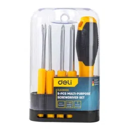 Deli DL636009 9 Pcs Chrome Vanadium Steel Screwdriver Set with Anti-Slip Handle-48