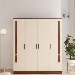 bluewud Andrie 4 Door Wardrobe In Dual Finish-picture-10