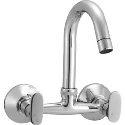 IRIS Snow Brass Chrome Finish Silver Sink Mixer-image-45