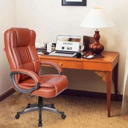 Rose Lucci 52x52x116cm Leatherette Butterscotch High Back Executive Chair-image-51