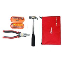 Globus 604 1 Pc Steel 8 inch Plier, 1/2 Lbs Hammer &a; 6 Pcs Screwdriver Hand Tool Set with Bag-3