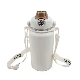 DeoDap 1 Litre Stainless Steel White Double Wall Design Water Bottle, 13215-image-27