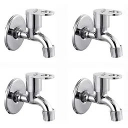 Spazio MAX Stainless Steel Chrome Finish Bib Cock with Wall Flange (Pack of 4)-picture-36