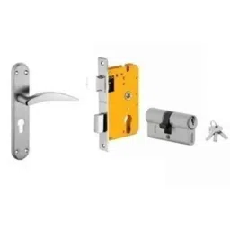 Dorset HL Series Hannah 60mm Stainless Steel Patina Finish Door Handle Lock Set with Both Side Key Cylinder (Pack of 2)-picture-45